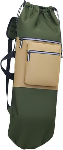 حقيبة ظهر لوح التزلج مصنوعة من مادة أكسفورد، حقيبة لوح التزلج مع إغلاق برباط، حقيبة يد منظمة متعددة الوظائف، حقيبة حمل قابلة للطي in Kuwait