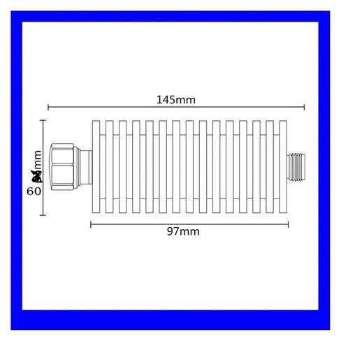 100W DIN-JK coaxial Fixed attenuator, DC to 4GHz, 50 ohms(1db 4GHZ) in Saudi Arabia