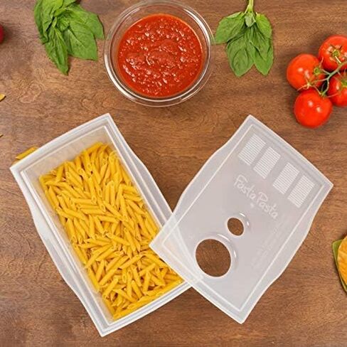 جهاز طهي المعكرونة بالميكروويف من فاستا - الأصلي (2PK) - يطبخ ما يصل إلى 4 حصص - بدون فوضى أو التصاق أو انتظار الغليان - معكرونة ال دينتي المثالية في كل مرة - للمساكن والمطابخ والمكاتب - صنع في الولايات المتحدة الأمريكية in Saudi Arabia