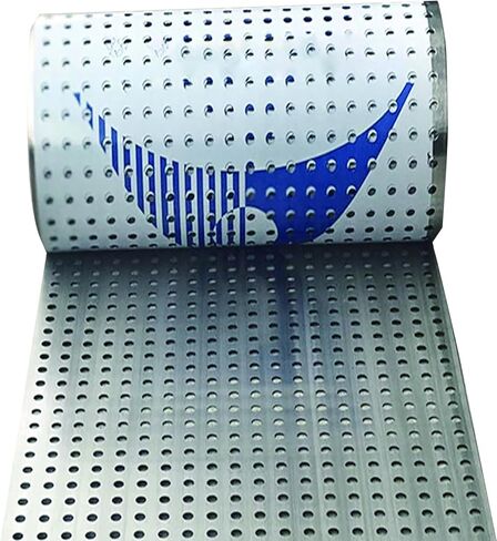304 Stainless Steel Perforated Sheet, 8mm Hole Diameter, Leak-Proof Window Pads, Safety Fall Prevention, Durable Metal Sheet (75x600cm) in Kuwait