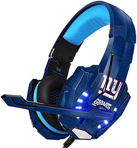 غلاف Skinit متوافق مع سماعة الألعاب BENGOO G9000 - تصميم مرخص رسميًا من NFL New York Giants in Saudi Arabia