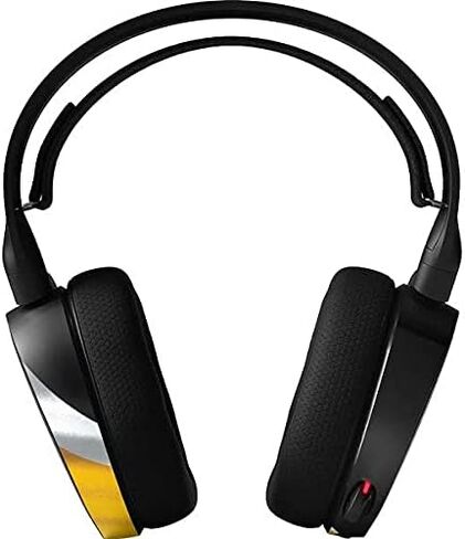 Skinit Decal Skin Compatible with SteelSeries Arctis 3 Gaming Headset - Officially Licensed NFL Pittsburgh Steelers Design in Saudi Arabia