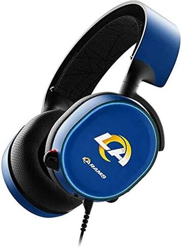 Skinit Decal Skin Compatible with SteelSeries Arctis 3 Gaming Headset - Officially Licensed NFL Los Angeles Rams Distressed Design in Saudi Arabia