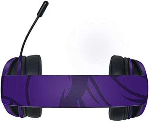 ملصق Skinit متوافق مع سماعة الألعاب Razer Kraken X - تصميم رؤية مزدوجة مرخص رسميًا من NFL Minnesota Vikings in Saudi Arabia