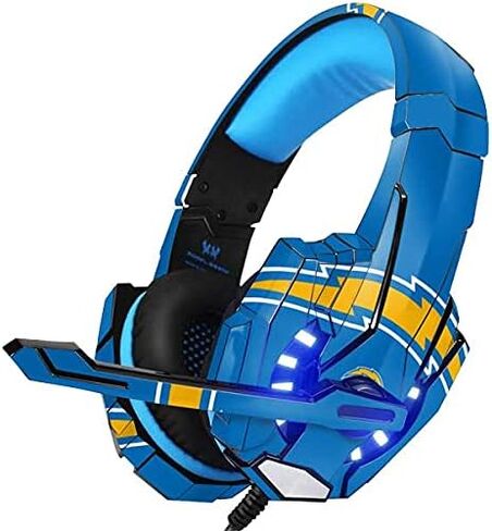 Skinit Decal Skin Compatible with BENGOO G9000 Gaming Headset - Officially Licensed NFL Los Angeles Chargers Large Logo Design in Saudi Arabia