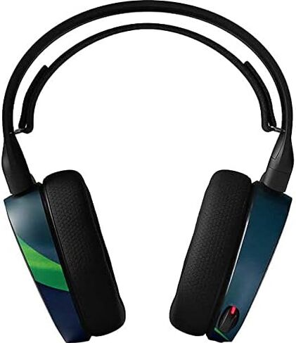 ملصق Skinit متوافق مع سماعة الألعاب SteelSeries Arctis 3 - تصميم NFL Seattle Seahawks المرخص رسميًا in Saudi Arabia