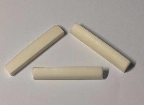 3 PCs UnSlotted Acoustic Guitar Nuts 43 x 6 x 9.3-8.5 mm Bone Top Shaped Blank in Saudi Arabia