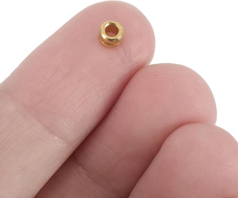 Totority Guitar String Ball End Beads,80Pcs Bulk Metal Tail Parts for Acoustic Folk & Classical Guitar, Gold Replacement Bridge Beads for Custom String Making, Enhances Resonance and Sustain in Saudi Arabia