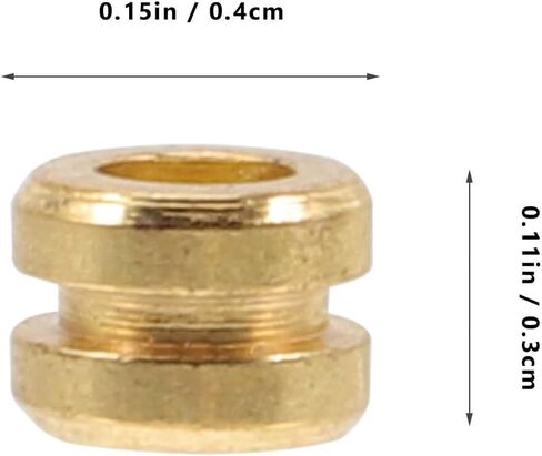 Totority Guitar String Ball End Beads,80Pcs Bulk Metal Tail Parts for Acoustic Folk & Classical Guitar, Gold Replacement Bridge Beads for Custom String Making, Enhances Resonance and Sustain in Saudi Arabia