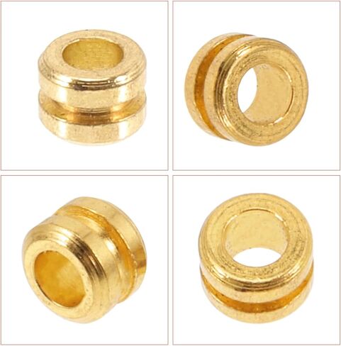 Totority Guitar String Ball End Beads,80Pcs Bulk Metal Tail Parts for Acoustic Folk & Classical Guitar, Gold Replacement Bridge Beads for Custom String Making, Enhances Resonance and Sustain in Saudi Arabia