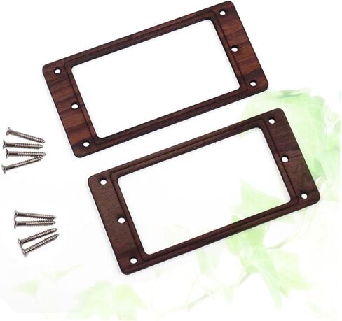 ERINGOGO Wood Humbucker Pickup Ring with 8 Screws Double Coil Electric Guitar Pickup Mounting Frame for Replacement in Saudi Arabia