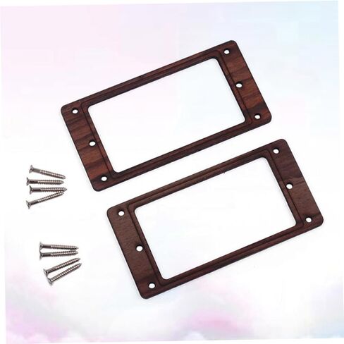 ERINGOGO Wood Humbucker Pickup Ring with 8 Screws Double Coil Electric Guitar Pickup Mounting Frame for Replacement in Saudi Arabia