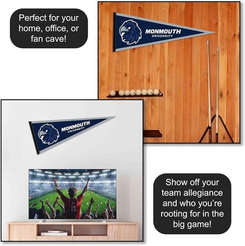 Monmouth Hawks Logo Pennant Flag in Saudi Arabia