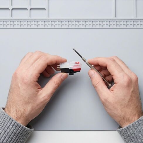 قلم الفونوغراف لمشغل التسجيلات - نظام ستيريو مغناطيسي مزدوج مع التقاط عالي الدقة، خرطوشة مغناطيسية قابلة لإعادة التعبئة للأقراص الدوارة in Kuwait