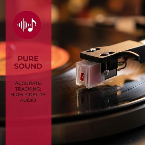 قلم الفونوغراف لمشغل التسجيلات - نظام ستيريو مغناطيسي مزدوج مع التقاط عالي الدقة، خرطوشة مغناطيسية قابلة لإعادة التعبئة للأقراص الدوارة in Kuwait