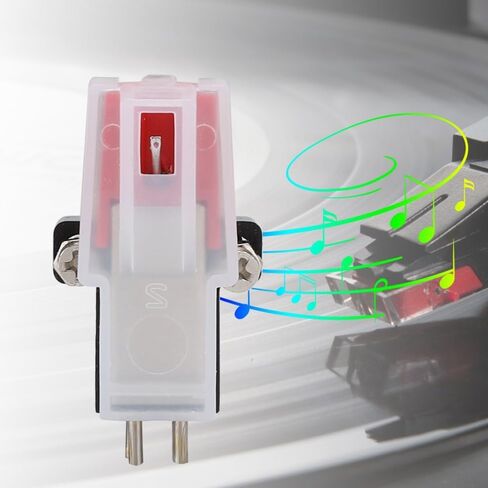 قلم الفونوغراف لمشغل التسجيلات - نظام ستيريو مغناطيسي مزدوج مع التقاط عالي الدقة، خرطوشة مغناطيسية قابلة لإعادة التعبئة للأقراص الدوارة in Kuwait