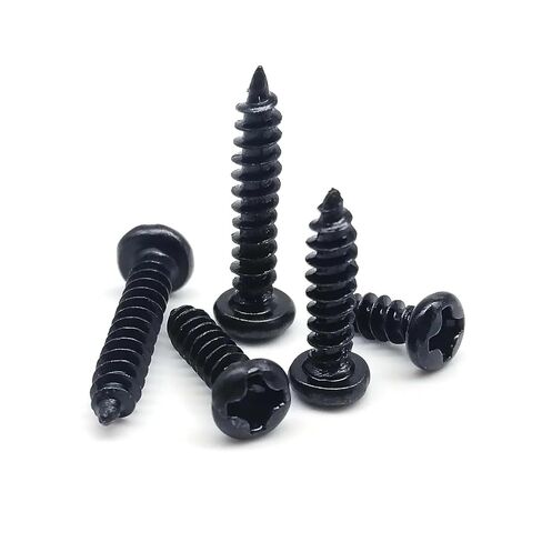 1 Kit Black Steel Phillips Pan Cross Round Head Self-Tapping Wood Screw Mix M1 M1.2 M1.4 M1.7 M2 M2.6 M3 M4 Assortment Set(Set E 1000pcs) in Saudi Arabia