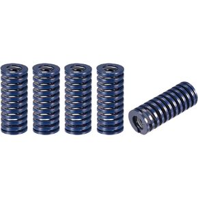 uxcell 3D Printer Die Spring, 5pcs 16mm OD 40mm Long Spiral Stamping Light Load Compression Mould Die Springs for 3D Printer Electric Part, Blue