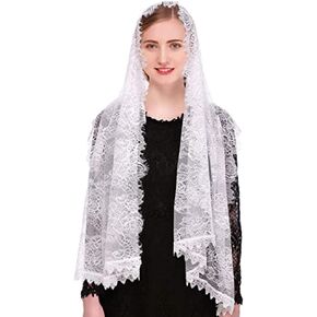 Cathedral Bridal Veils Infinity Chapel Inspired Prayer Latin Mass Lace Mantilla Church Muslim Communion Headcover Veil