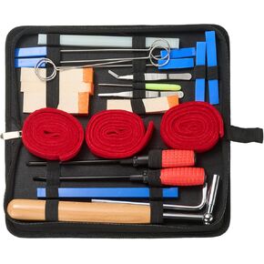 طقم ضبط البيانو الاحترافي 24 قطعة مجموعة أدوات ضبط البيانو العالمية مجموعة أدوات ضبط البيانو للمبتدئين المحترفين مع حقيبة محمولة، مفتاح ضبط، قفل مفتاح الربط. موالف المهنية in Kuwait