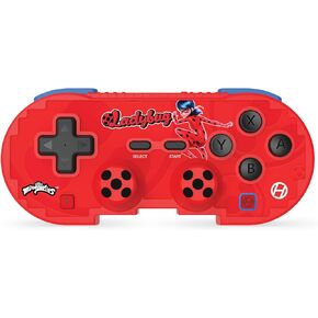 Hyperkin Limited Edition Pixel Art Bluetooth Controller Official Miraculous Edition - Officially Licensed - For Nintendo Switch®, PC, Mac®, Android®, iOS® (LadyBug)