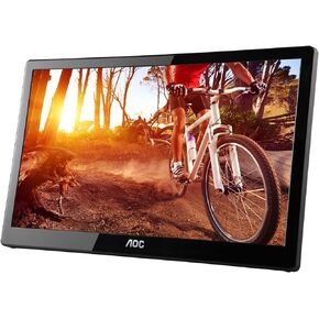 AOC e1659Fwu 16-Inch Ultra Slim 1366x768 Res 200 cd/m2 Brightness USB 3.0-Powered Portable LED Monitor (Renewed)