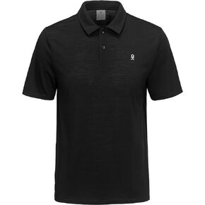 Little Donkey Andy Mens Wool Polo Shirts Moisture Wicking, Quick-Dry Performance Short Sleeve Golf Shirts for Men