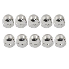 25 Pcs 3/8"-16 Acorn Cap Cover Nuts Stainless Steel Hex Head Bolt Screw Protection Cover Caps(Silver)