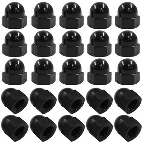 25 Pcs 3/8"-16 Acorn Cap Cover Nuts Stainless Steel Hex Head Bolt Screw Protection Cover Caps(Silver)