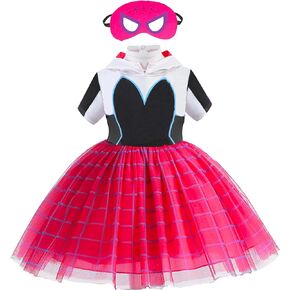 Superhero Costume for Girls,TuTu Princess dress for Kids, Toddler Dress Up Birthday Party Christmas Halloween Gifts…