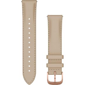 Garmin Quick Release Accessory Band 20 mm- Tan Leather, One-Size (010-12924-21)