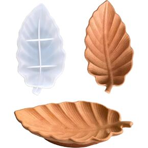 Wehous Leaf Silicone Molds for Resin Tropical Leaves Resin Tray Mold for Epoxy Casting Concrete Jewelry Candle Holder Storage Container Silicone Resin Mold for Art Craft Gift Home Decor