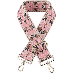 MAYMOONER Purse Straps 2" Wide Adjustable Replacement Belts Multi-Pattern Crossbody Canvas Bag Handbag for Unisex Handbag