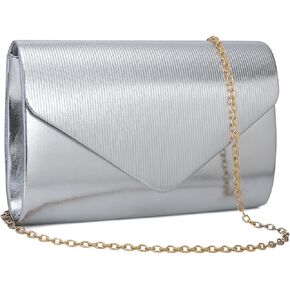 Clutch Purse for Women Evening Bags, Cocktail Prom Purse for Party Wedding Envelope Handbags with 2 Detachable Chain