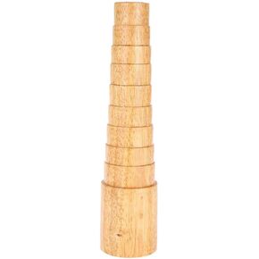 Bracelet Adjuster, Jewelry Deformation Repair Tool, Round Wooden Step Bangle Mandrel Sizer Adjust Wooden Bangle Mandrel