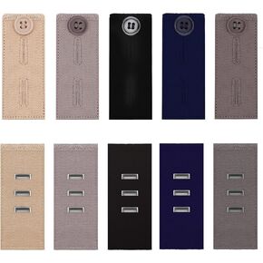 10pcs Pants Waist Extenders, adjustable elastic waist extender, Pants Button Extender Set, 2 Types Waist Hook Extenders for Dress Jeans Pants Khakis Trousers Man and Woman
