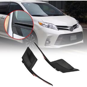 2 PCS Outer Right & Left Side Windshield Window Wiper Cowl Cover Panel Compatible with Toyota Sienna 2011 2012 2013 2014 2015 2016 2017 2018 2019 2020 Replace 53866-08020 53867-08020