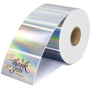 2'' Pink Heart Thermal Labels - 600pcs Heart Thermal Printer Labels, Waterproof Thermal Printer Stickers for Logo Design, Name/Price Tag, Thanks Card, Address, QR Code, 600 Labels/Roll (Pink Heart)