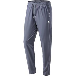MTB Pants Men's Sweatpants with Zipper Pockets Tapered Joggers for Men Athletic Pants for Workout, Jogging, Running