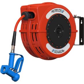 Macnaught C1 Retracta Heavy Duty 300 PSI Retractable Hose Reel For Hot/Cold Water Service - 1/2 inch x 40 ft High Temperature Hose rated to 176°F