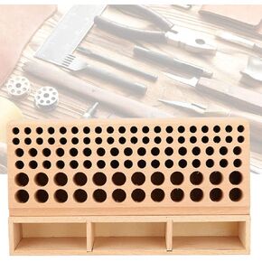 Leather Tool Holder, 100 Holes Storage Rack, Professional Leathercraft Tool Holder Rack Stand, Leather Craft Tool Holder Box, Hand Work Holder Stand Organizer, Leathercraft Accessories