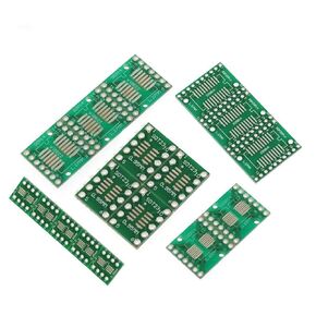 35PCS PCB Proto Boards SMD to DIP IC Adapter Plate DIY Converter SOP MSOP SSOP TSSOP SOT23(8 10 14 16 20 24 28）