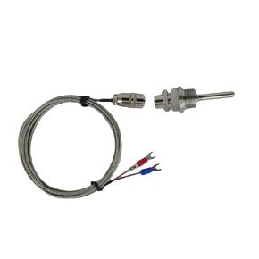 Temperature Sensors K Type Thermocouple with 1/2"NPT Threads, Detachable Connector & 6.6 feet Lead Cable Compatible with All Temperature Controller for All Applications
