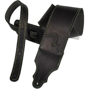 Original Black Glove Leather with Suede Backing Guitar Strap