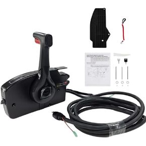 881170A3 GEN I Outboard Remote Control Box Side Mount 8PIN For Mercury With 15FT Harness & No Trim Lifting Switch Pull to Open