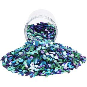 Crushed Shells for Crafts 2 LBS(32OZ) Small Natural Crushed Shells Bulk, for Crafts DIY Beaching Wedding Decoration Vase Fillers