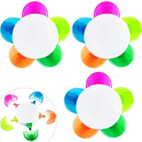 Outus 6 Pieces Petals Highlighters Assorted Colors Back to School Flower Shape Watercolor Highlighter Pens 5-in-1 Fluorescent Pens for Office School Stationery Aesthetic Supplies,5 Colors