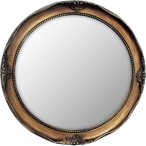 Vintage 12.2 inch Decorative Wall Mirror Hanging Mirror Round Gold
