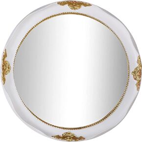 Vintage 12.2 inch Decorative Wall Mirror Hanging Mirror Round Gold