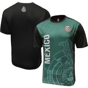 Icon Sports Men's FMF Mexico National Football Team Game Day Jersey-Inspired Shirt